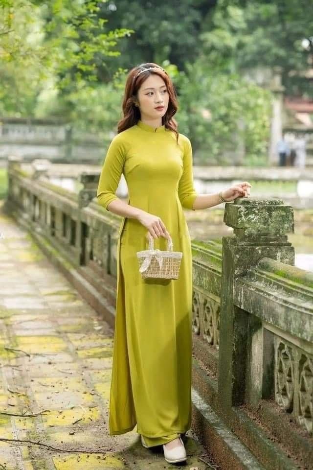 Size S to 3XL Ao Dai Set, Vietnamese Dress, Áo Dài Truyen