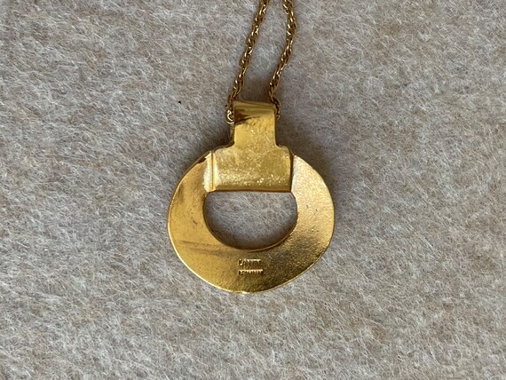 Collier Pendentif LANVIN Vintage Années 80 - Jeanne Lanvin, Doré, Occasion