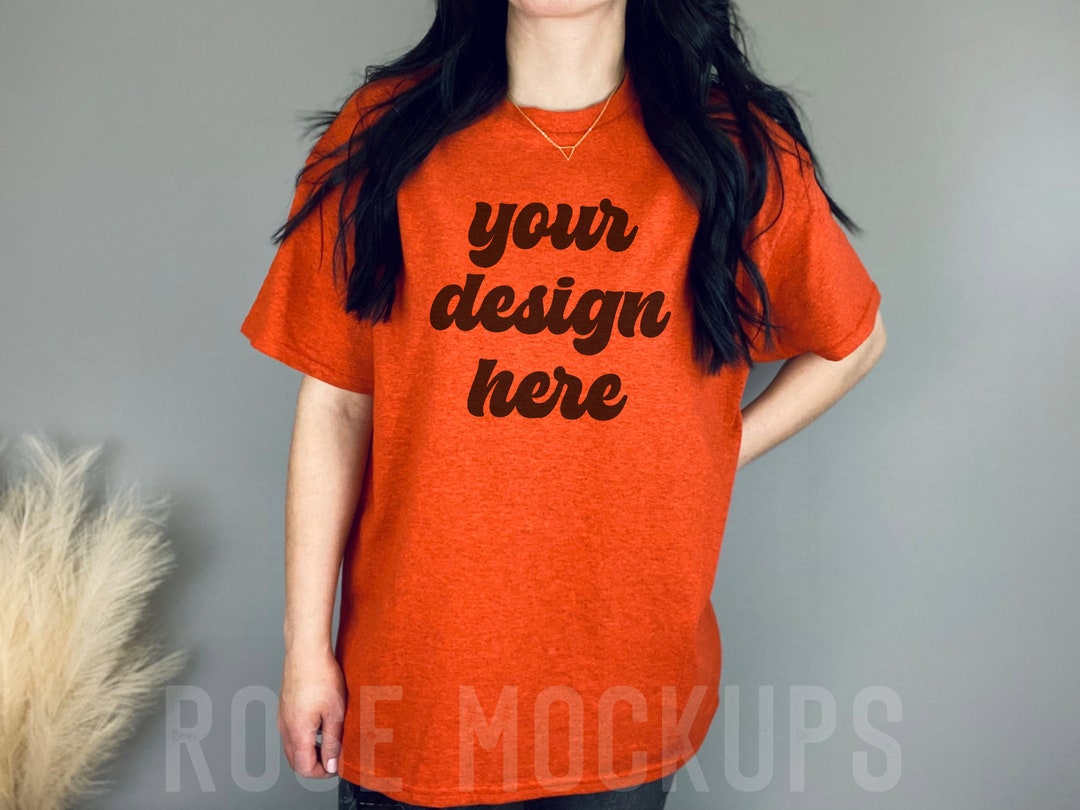 Gildan 5000 Antique Orange Mockup Gildan Shirt T-shirt - Etsy