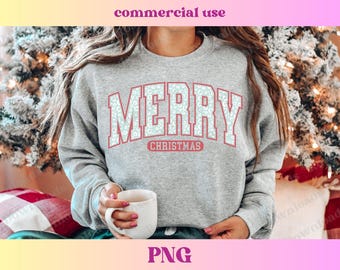 Leopard Varsity Merry Christmas PNG | Distressed Retro Christmas shirt | Cute Christmas T-shirt Sublimation Digital Download | Holiday gift