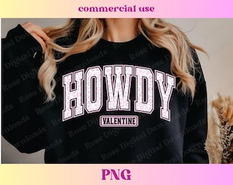 Leopard Howdy Valentine PNG / Design maglietta Trendy Retro Howdy / Maglietta universitaria in difficoltà / Download digitale Regalo di San Valentino con sublimazione