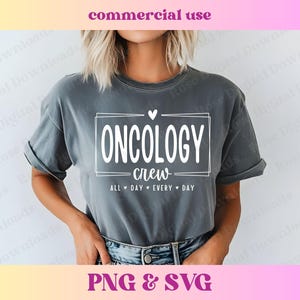 Oncology Crew PNG SVG | Cancer Nurse Shirt | Oncology Clinic design | Cancer Doctor Gift | Oncology RN cna tech Sublimation Digital Download