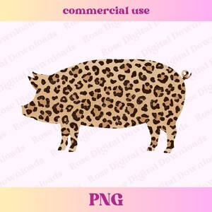 Leopard Pig PNG | Trendy rancher western country shirt | Farming Digital Download Sublimation | Cheetah Cute Pot Belly Pig Graphic T-shirt