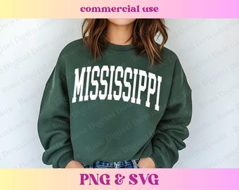 Mississippi PNG SVG | Trendy state shirt design | Retro Vintage T-shirt Sublimation, Hometown gift, Trending Varsity MS state digital