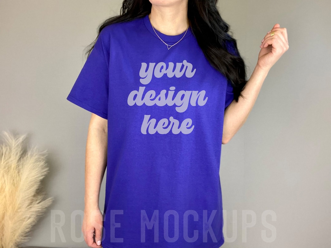 Gildan 5000 Cobalt Mockup Gildan Shirt T-shirt Mockup - Etsy