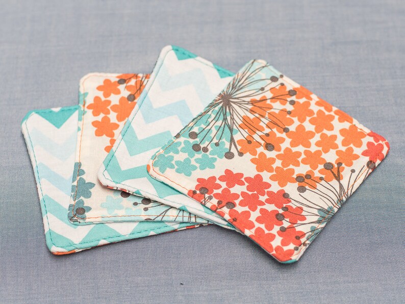 Make Your Own Cotton Fabric Coasters Pattern PDF DIY Easy Etsy España
