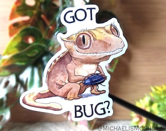 Got Bug Crested Gecko Sticker