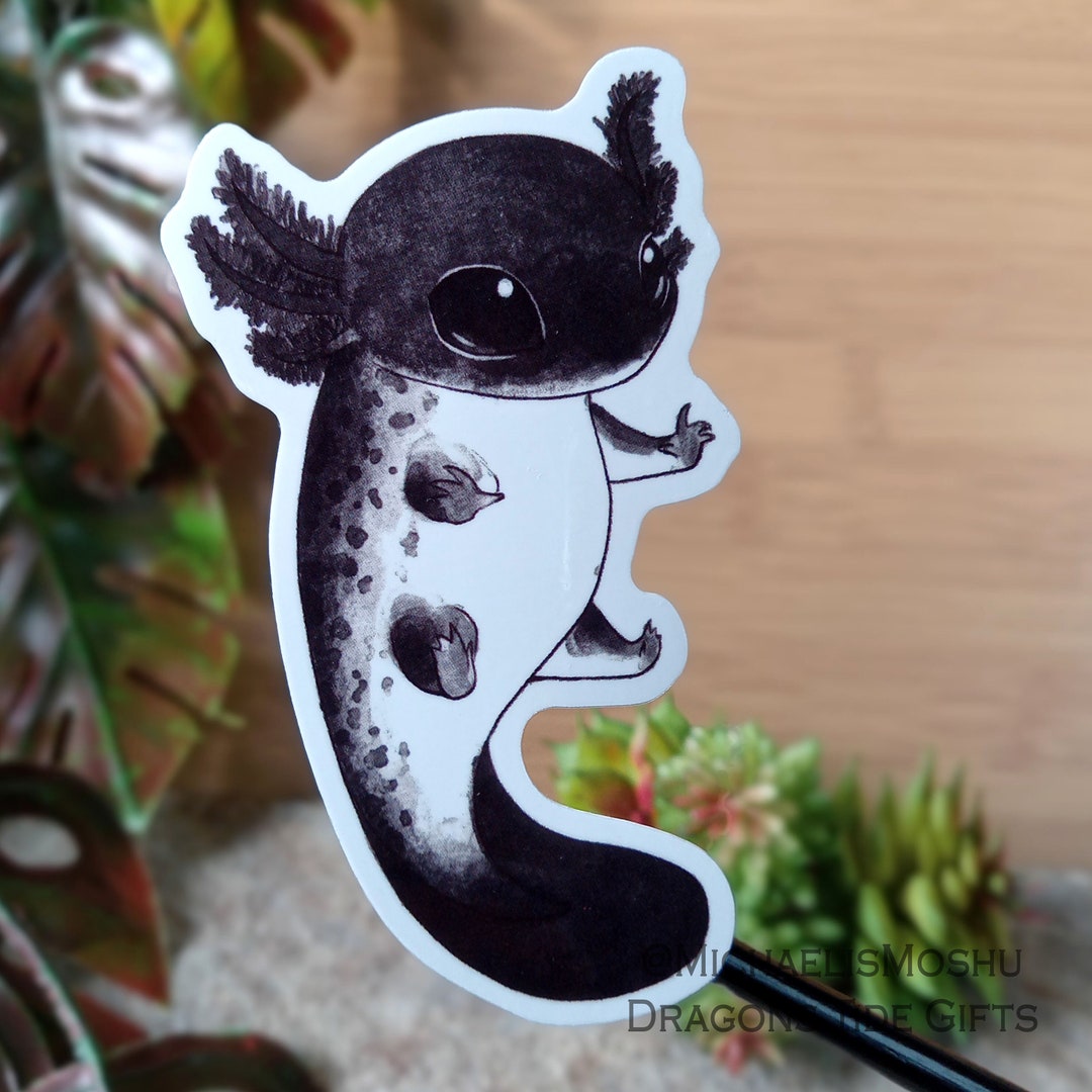 Cute Axolotl Sticker - Etsy