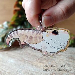 Cute Bearded Dragon Acrylic Keychain