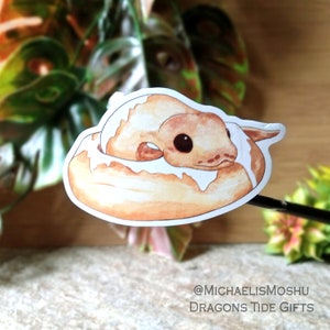 Dessert Derp Cinnamon Bun Ball Python Sticker