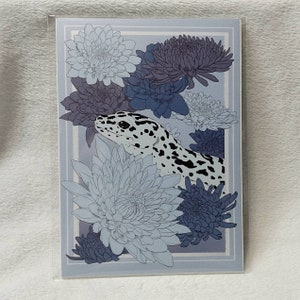 Leopard Gecko Floral Art Print