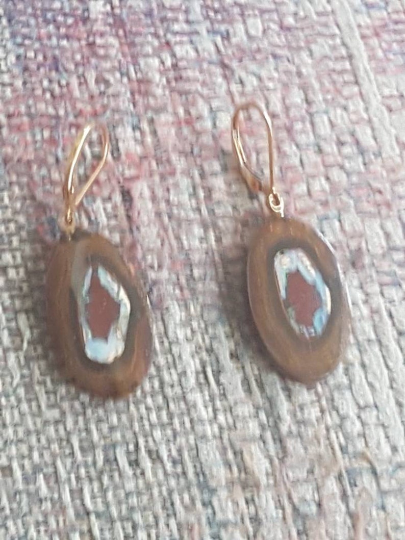 Yahaw nut opal Australia 14kt