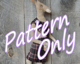 Pattern for Scottish Hare,Scottish Hare Pattern, Doll Pattern, Duncan the Scottish Hare Pattern, Soft Sculpture Pattern