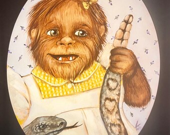 Baby Sasquatch  11 x 14 inch