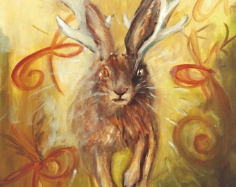 Sprit of the Jackalope 8" x 10" art print