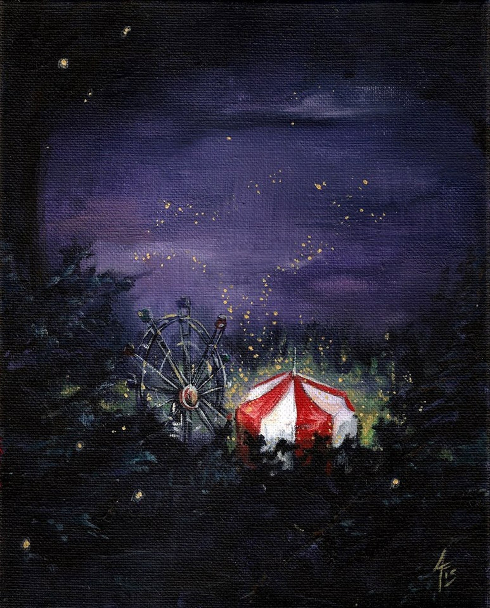 Night Circus Art Print Night Circus Print 8x10 Circus Tent - Etsy