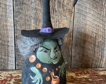 Maude Witch Doll soft sculpture primitive