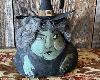 Witch Doll, Agatha soft sculpture doll