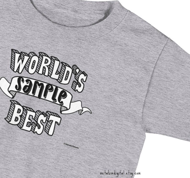World's Best Shirt Personalized Kid's Shirt Custom Etsy