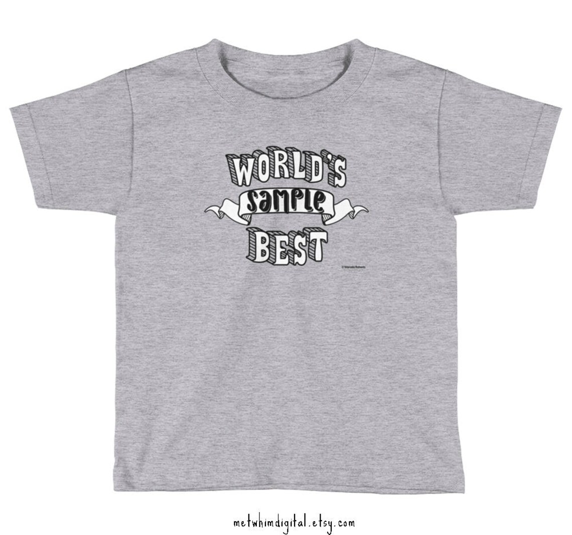 World's Best Shirt Personalized Kid's Shirt Custom Etsy