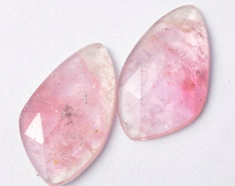 Tourmaline Polki Faceted 1.05 cts 8x10 mm 2 mm bi color Natural Tourmaline Loose Gemstone For making Beautiful Designer Jewelry 7479