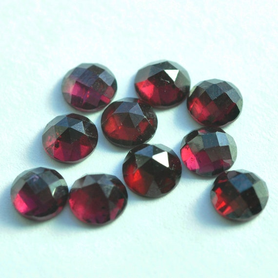 2.5mm ROUND NATURAL RED MOZAMBIQUE GARNET GEM GEMSTONE