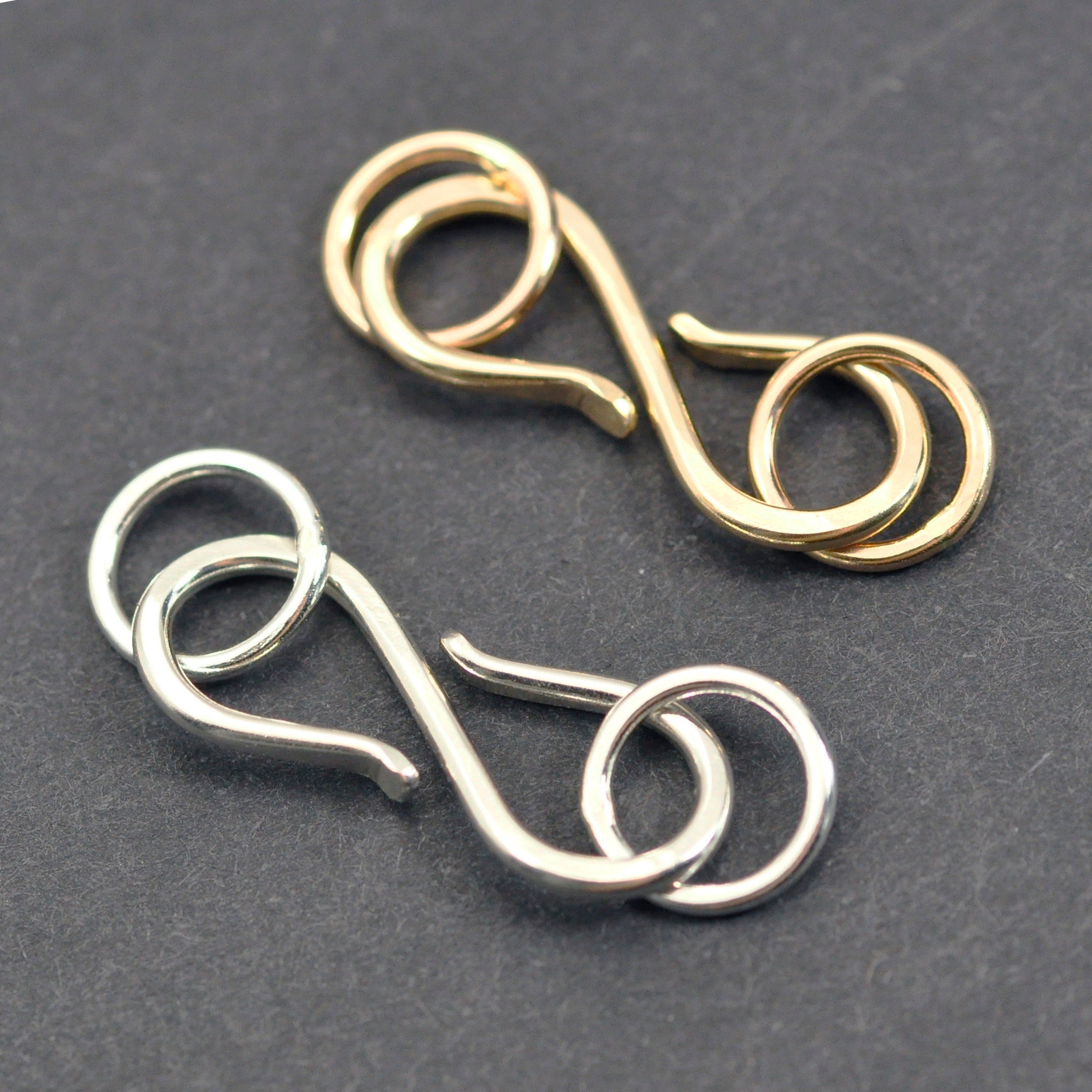 Handmade 14k Gold Filled or 925 Sterling Silver Small S Clasp - Etsy