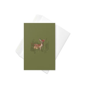 Deer Holiday Card