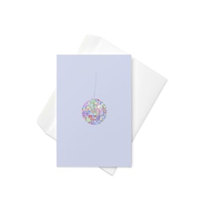 Carte de célébration disco