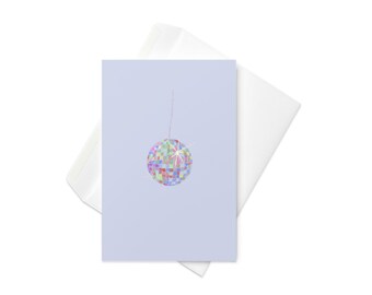 Carte de célébration disco