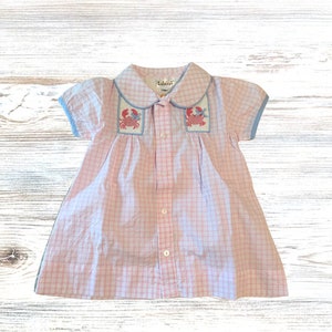 Smocked Crab Girls Dress - Hand-Smocked beach dress - Toddler Beach outfit - Baby summer beach outfit - Smock beach dress