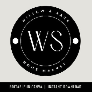 Editable Logo Design, Canva Logo, Minimalist Logo, Modern Logo, Logo Template, Instant Download, DIY, Instant Logo, Boutique Logo,