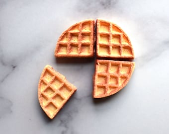 Waffle Magnets, Belgian Waffles, Brunch Gift, Home Office Decor, Refrigerator Magnets, Kitchen Decor, Gift for Friend, Dorm Room Decor
