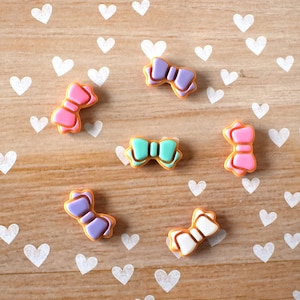 Cute Bow Magnets, Kitchen Decor, Fridge Magnets, Office Supplies, Kawaii Bows, College Student Gift, Pastel Bows, Desk Decor, Locker Magnet
