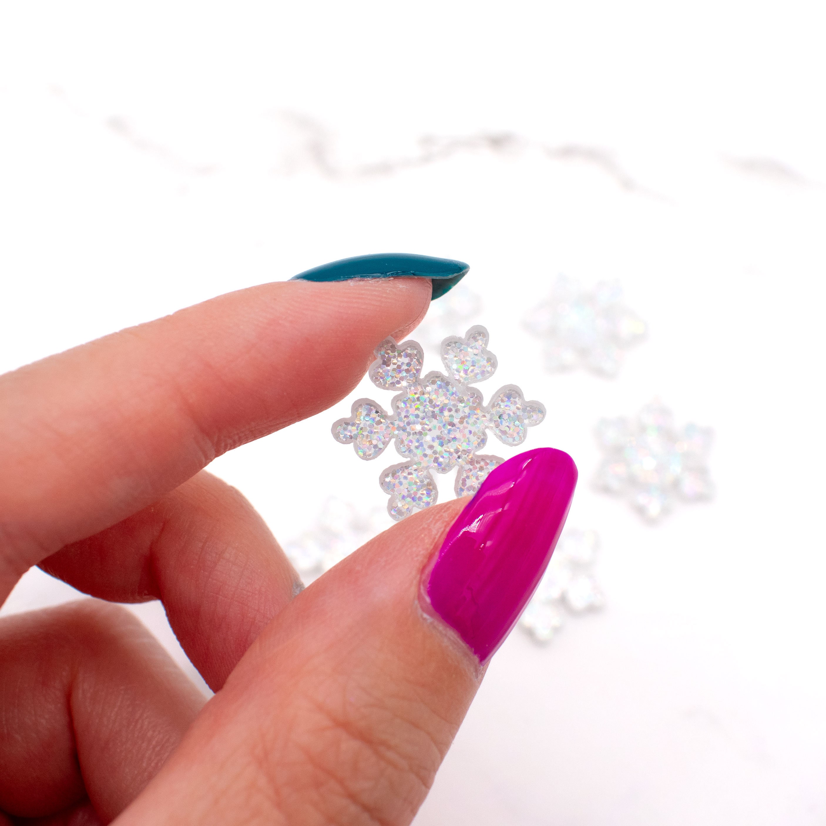 24 Pcs Snowflake Diamond Painting Magnets for Refrigerator Winter Diamond  Art Ma