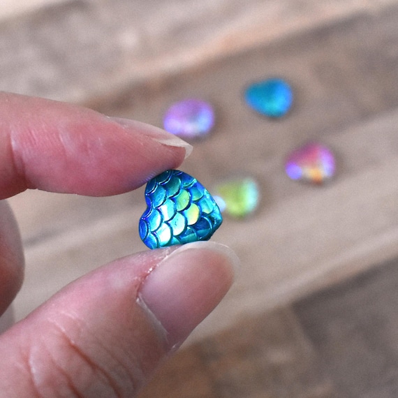 Tin Scale Magnets Mermaid Magnets Fridge Magnets Kawaii Magnets Refrigerator Magnets Resin Magnets Iridescent Magnets