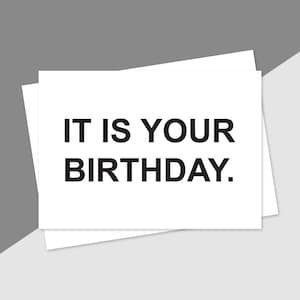 C’est votre anniversaire, carte de sarcastique, collègue de bureau, cadeau Gag, générique d’anniversaire, carte de voeux drôle, carte d’anniversaire, anniversaire pour un ami