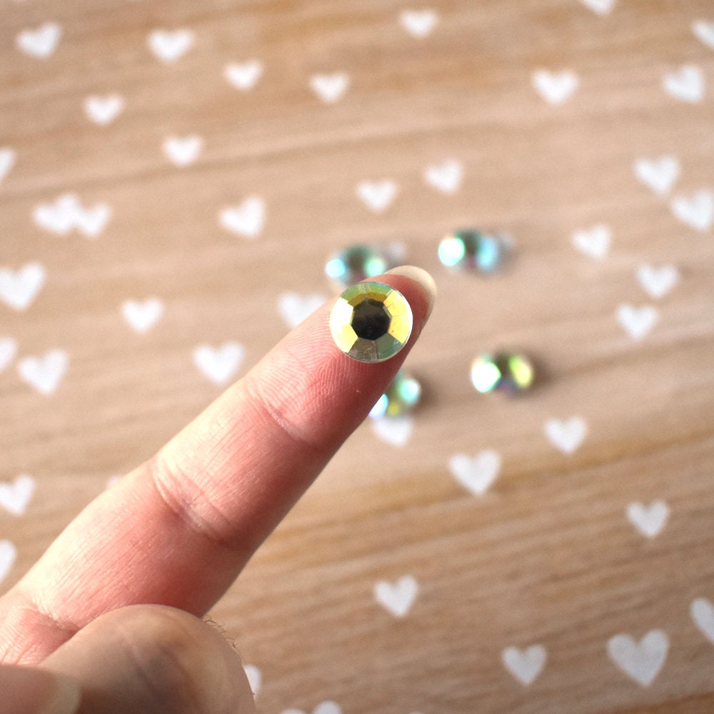 Rhinestone Magnets Crystal Jewel Iridescent Gem Glam Decor - Etsy