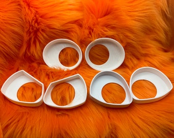 Eyeblanks - 3D Gedruckt - Furry - Fursuit