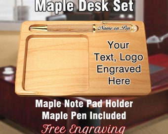 Engraved Desk Set Etsy