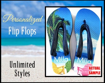 Custom Flip Flops, Flip Flops, Wedding Flip Flops, Monogram Flip Flops, Personalized Flip Flops, Personalized Sandals, Custom Sandals