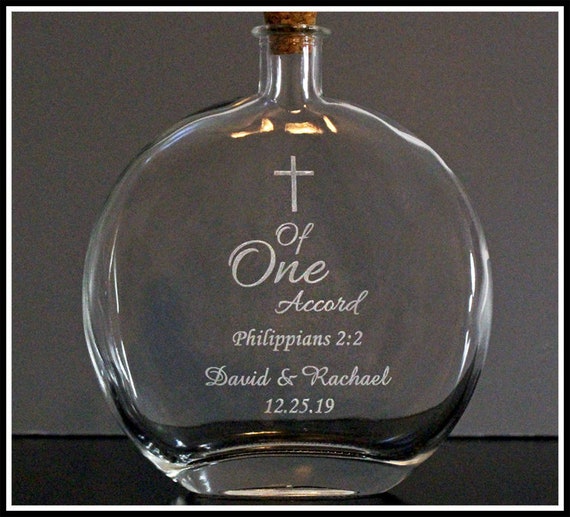 Unity Sand Prayer Words Personalized Unity Sand Ceremony Set