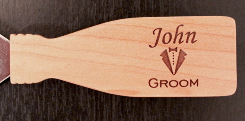 Engraved Bottle Opener, Personalized Bottle Opener, Maple Wood, Groomsman Gift, Groom, Father of the Bride, Best Man Gift, Personalized Gift image 2