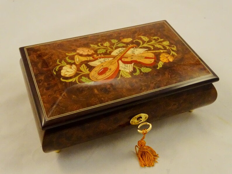 Made in Italy Sorrento Burlwalnut Jewelry Music box with Etsy