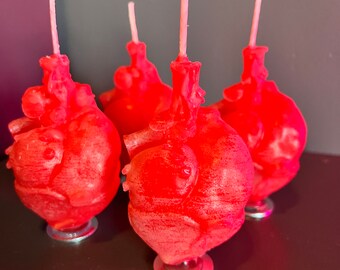 Heart Candle (Red)