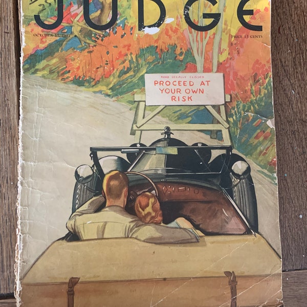 Oct 17, 1931   Judge Magazine    Proceed at your own Risk