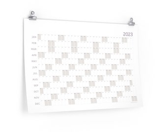 2023 XL Write-On Wall Calendar // Year at a Glance - View & Plan the Entire Year // Fits Any Decor // 30 In X 20 In
