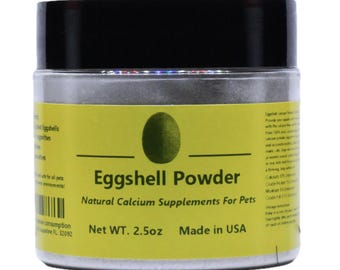 Eggshell Calcium Supplement for Pets, Aquarium & More - 2.5oz