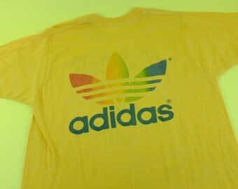vintage yellow adidas sweatshirt