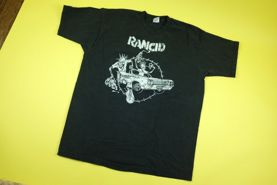 Genuine vintage 90s RANCID punk band tee - Size XL - image 2